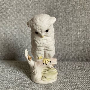 Cybis brand Baby Owl Porcelain figurine